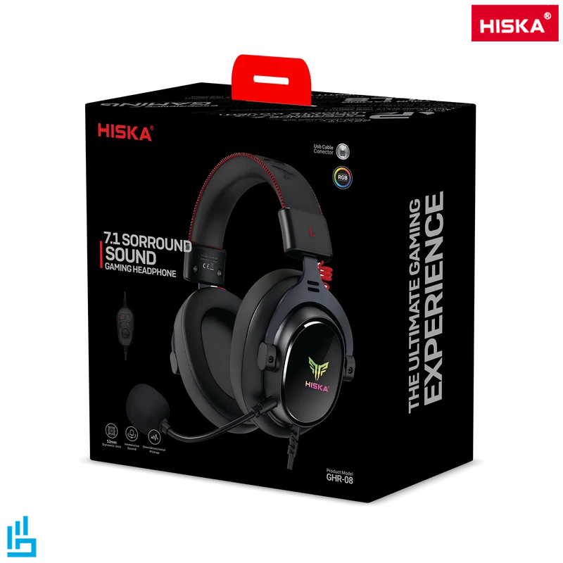 هدفون گیمینگ هیسکا HISKA مدل GHR08