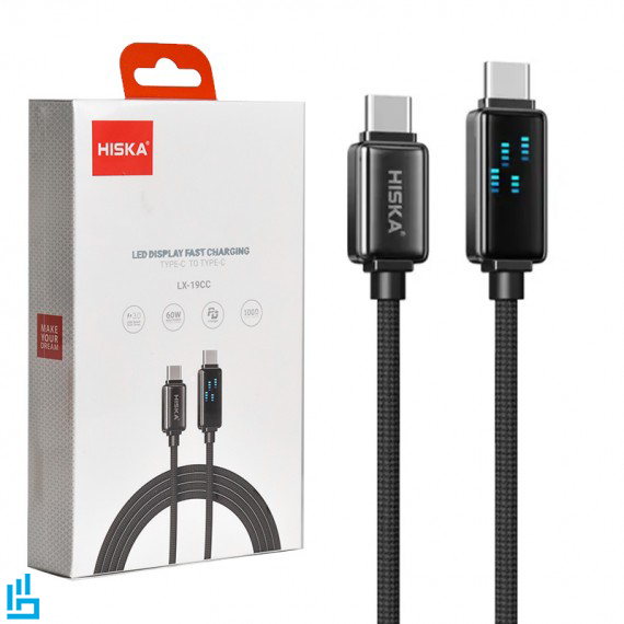 کابل شارژ تایپ سی Type-C به تایپ سی Type-C هیسکا HISKA LX19
