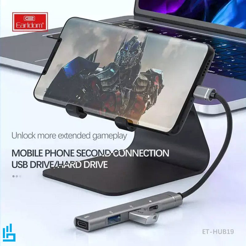 هاب 4 پورت Type-C ارلدام EARLDOM HUB19