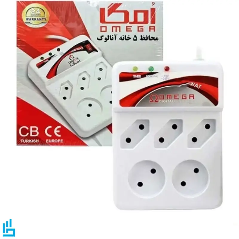 محافظ برق تلویزیون و یخچال امگا OMEGA کابل 1/3 متری