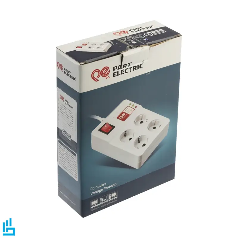 چندراهی برق و محافظ صوتی و تصویری کابل 5 متری پارت الکتریک PE773