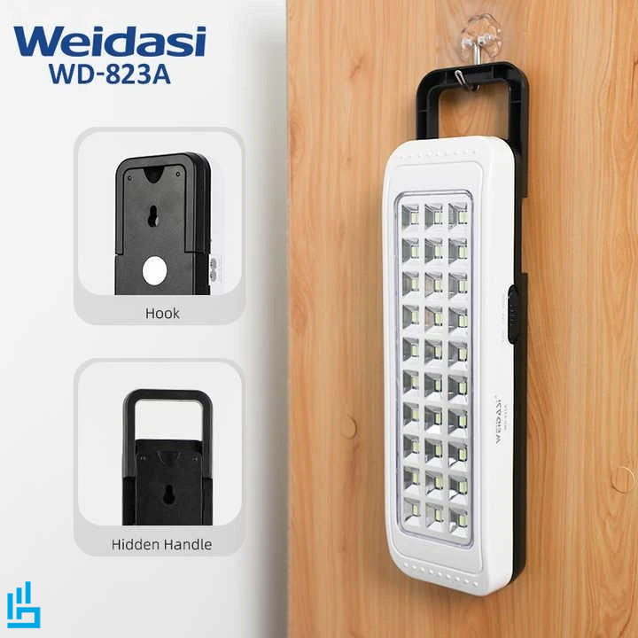 لامپ و چراغ اضطراری شارژی ویداسی WEIDASI 823