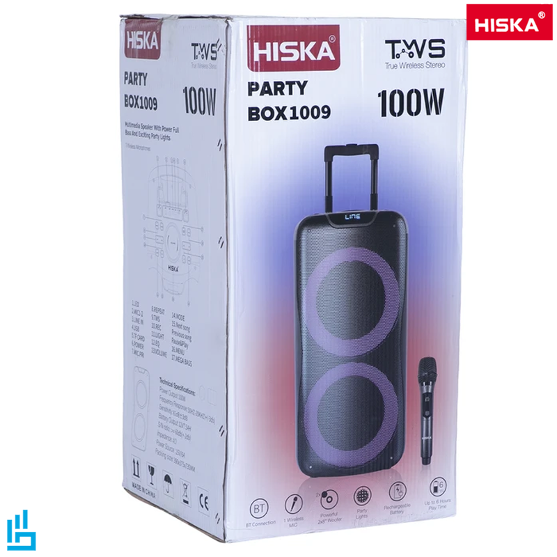 اسپیکر خانگی هیسکا HISKA مدل 1009 PartyBox