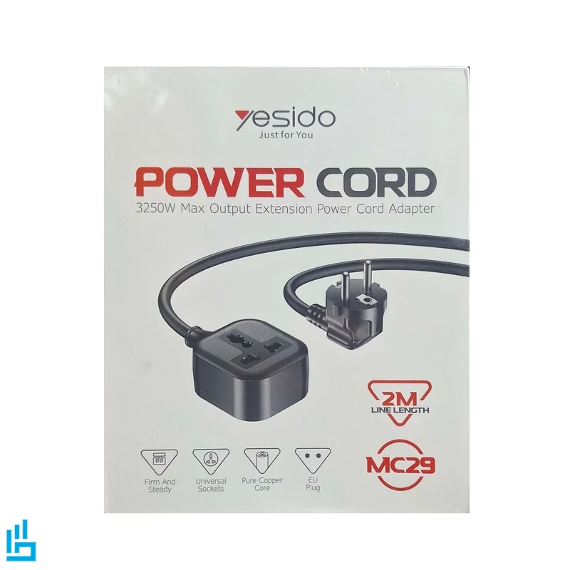 سیم سیار پاور سوکت یونیورسال یسیدو Yesido MC29 2M