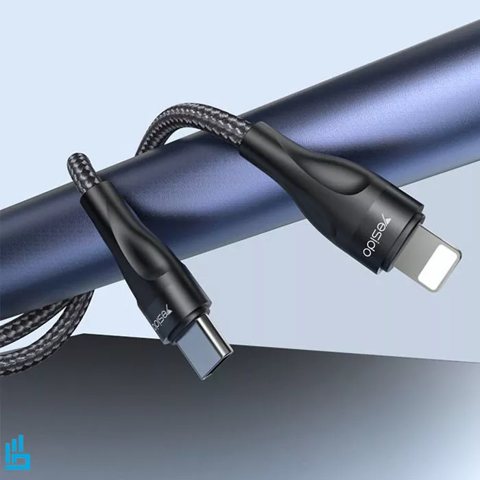 کابل شارژ تایپ سی TypeC به لایتنینگ LIGHTNING آیفونی YESIDO CA82 طول 30 سانتی متر