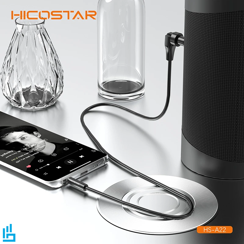 کابل AUX هایکو استار HICOSTAR HS A22 طول 1.2 متر