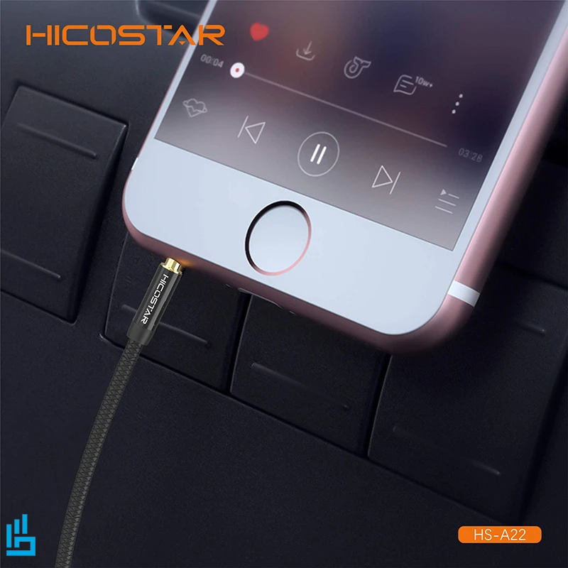کابل AUX هایکو استار HICOSTAR HS A22 طول 1.2 متر