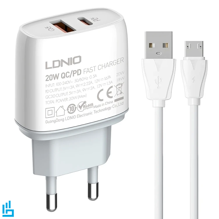 شارژر دیواری 20 وات الدینیو LDNIO Q229