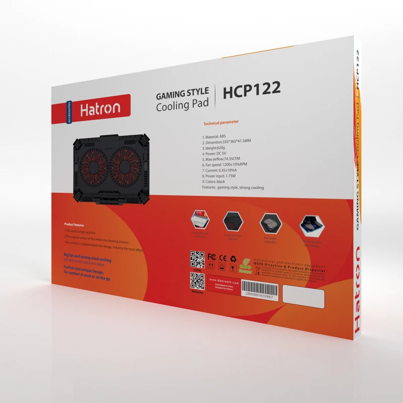 کول پد لپ تاپ هترون HCP122