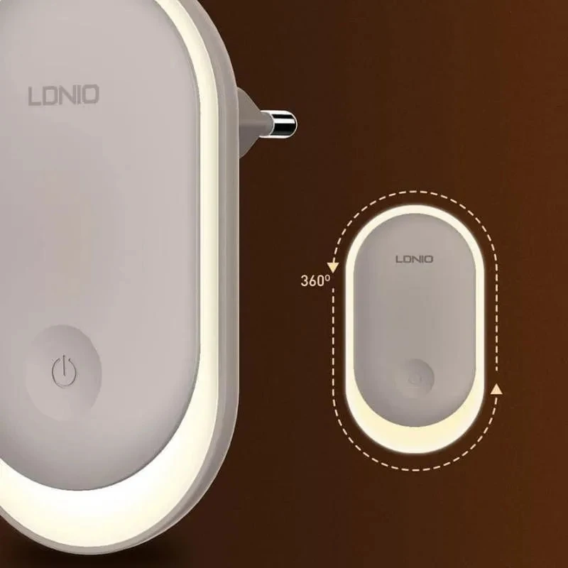 چراغ خواب هوشمند سنسوردار الدینیو LDNIO مدل Y1