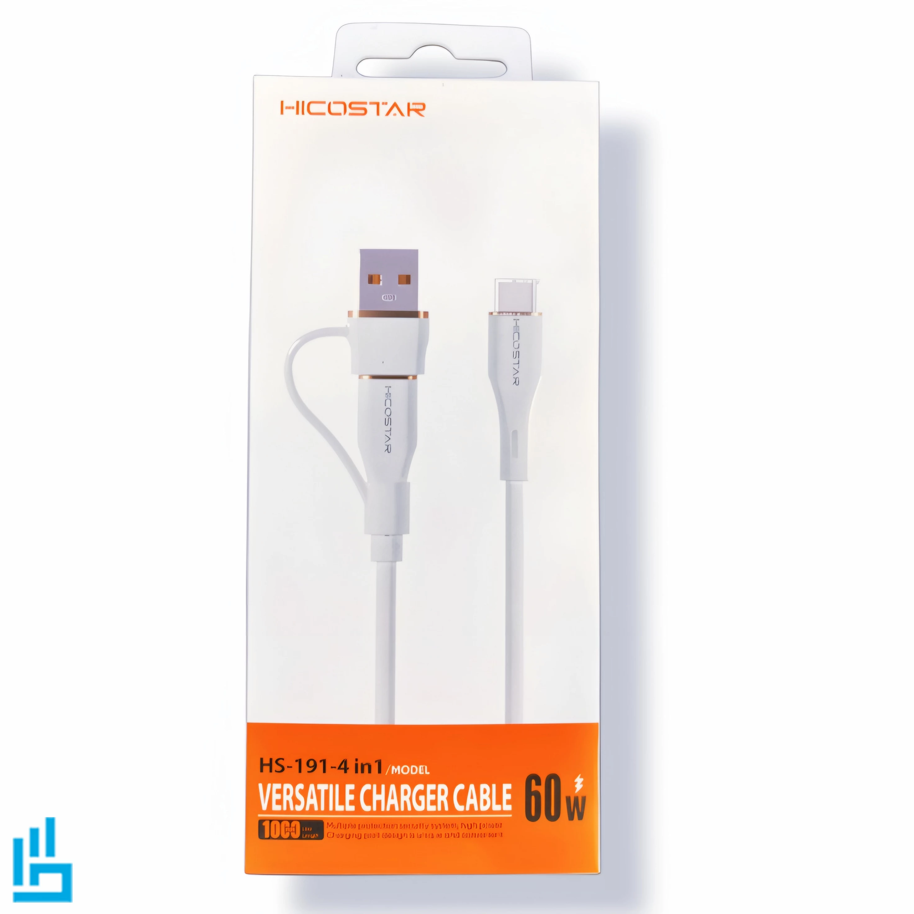 کابل تبدیل شارژ چندکاره هایکو استار HICOSTAR HS191 4IN1 طول 1 متر