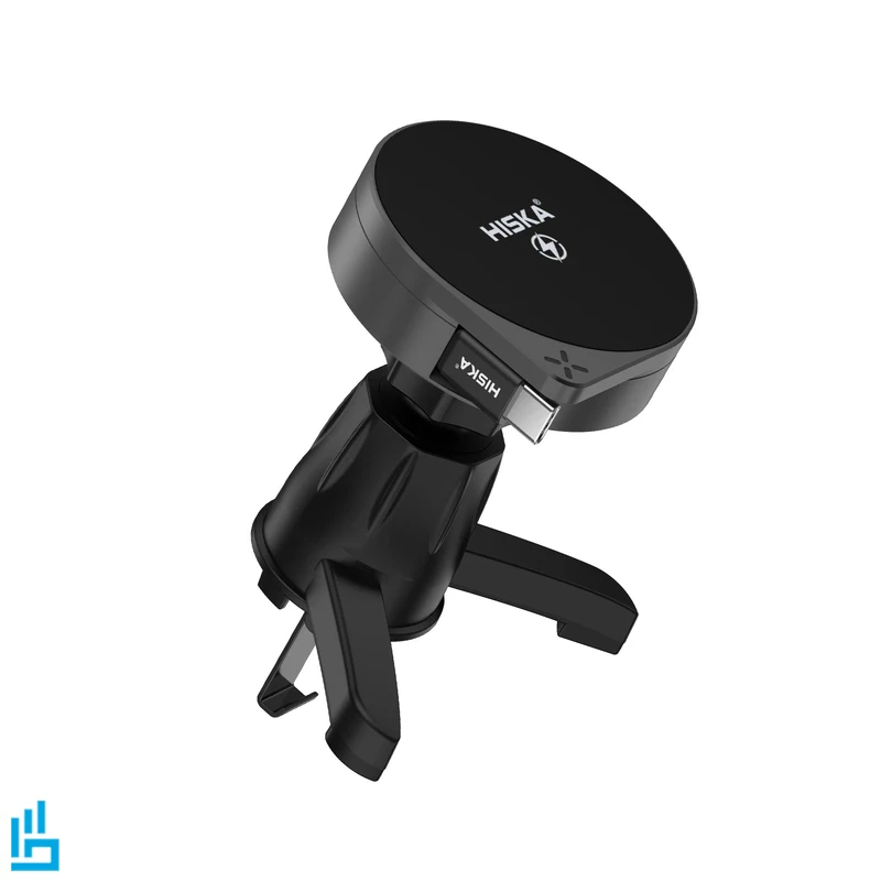 هولدر پایه نگهدارنده گوشی دریچه کولری وایرلس شارژ هیسکا HISKA HK2353