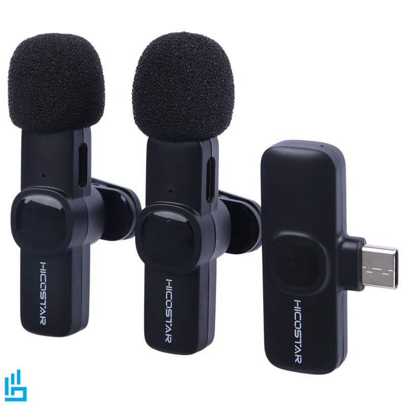 میکروفون یقه ای بی سیم دو کاربره تایپ سی هایکو استار HICOSTAR HS MC521