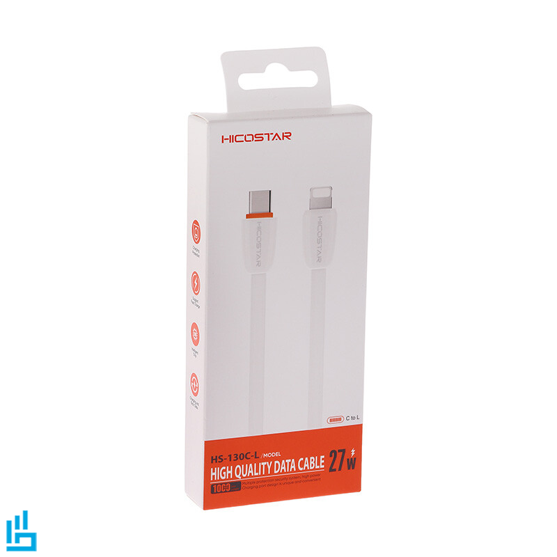 کابل تبدیل شارژ تایپ سی به لایتنینگ آیفونی هایکو استار HICOSTAR HS130 طول 1 متر