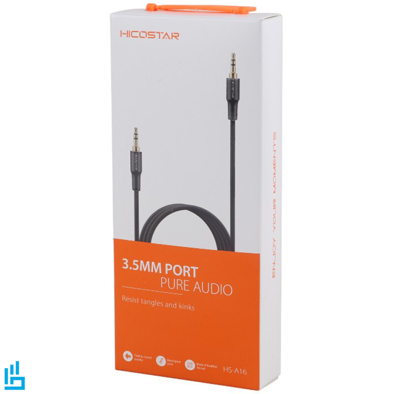 کابل صدا AUX هایکو استار HICOSTAR HS A16 طول 1.2 متر