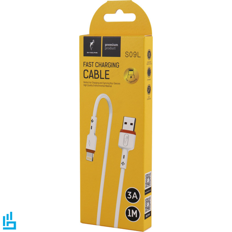 کابل شارژ لایتنینگ آیفونی Lightning اسکای دلفین SKY DOLPHIN S09L طول 1 متر