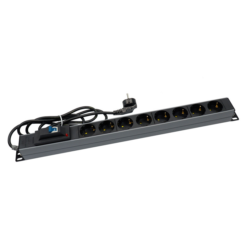چند راهی 8 خانه ارت دار پارت الکتریک  کابل 1.8 Rack Mount مدل PE2266