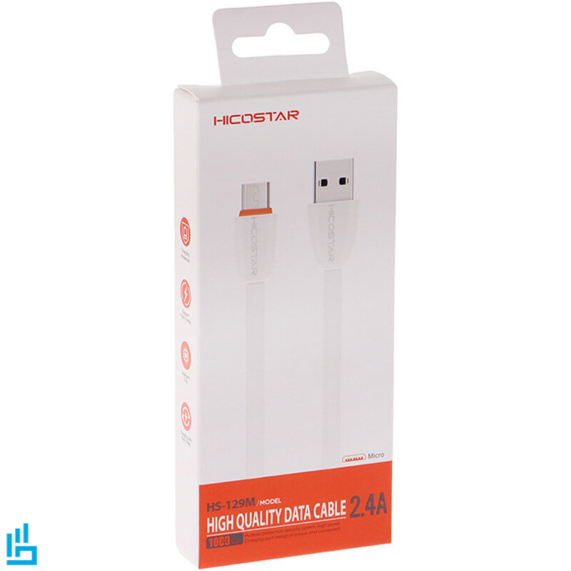 کابل شارژ میکرو اندرویدی Micro هایکو استار HICOSTAR HS129 طول 1 متر