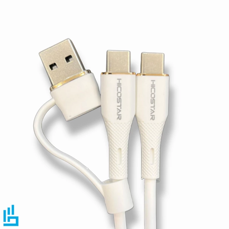 کابل تبدیل شارژ چندکاره هایکو استار HICOSTAR HS191 4IN1 طول 1 متر