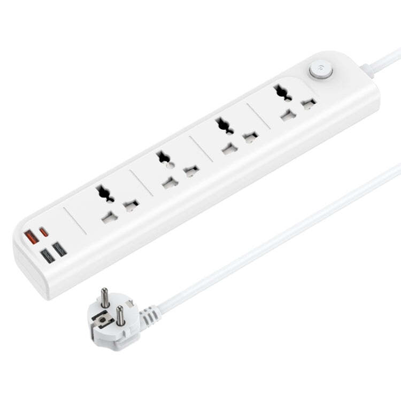 چند راهی برق 4 خانه USB دار Yesido یسیدو MC18 کابل 2 متری