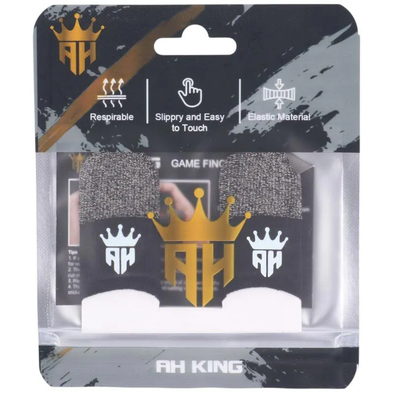 دستکش بازی موبایل AH King فایبر کربن و سیلور