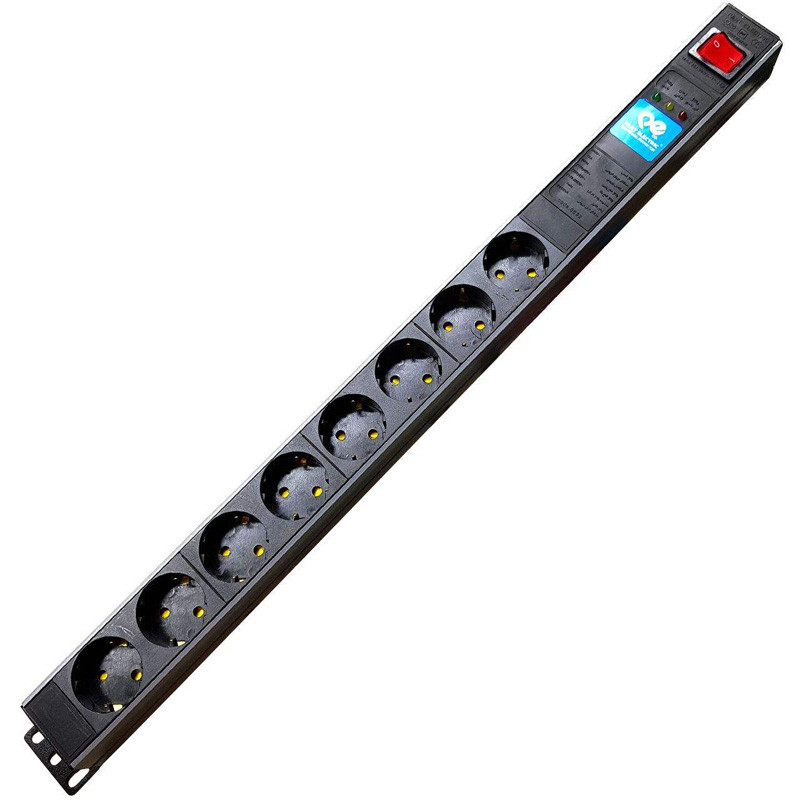 محافظ 8 خانه با کابل 1/8 پارت الکتریک مدلRACKMOUNT PE5144
