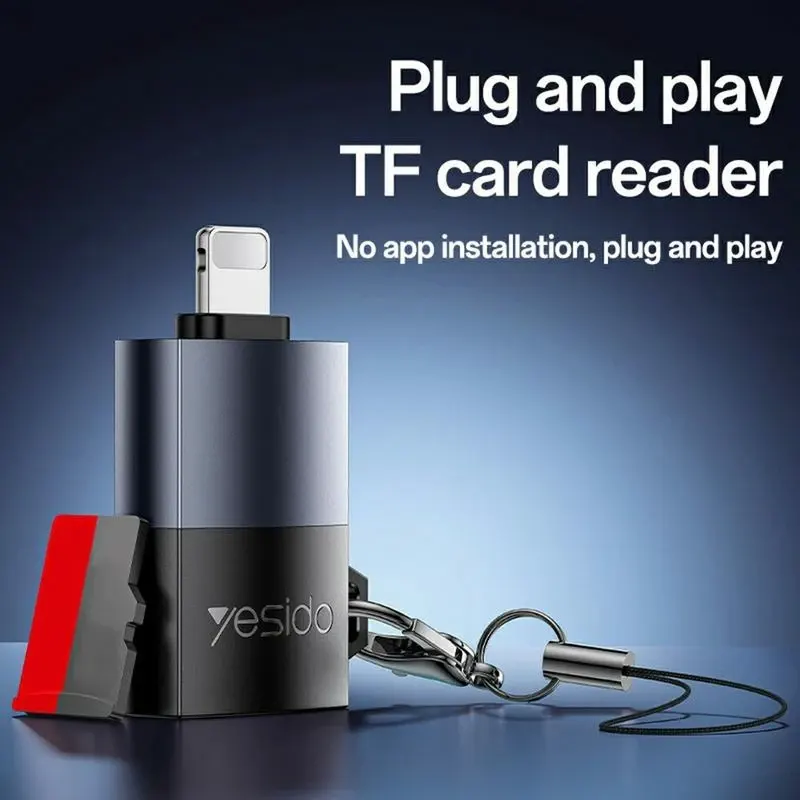 OTG  رم ریدر یسیدو SD CARD to L مدل GS38 YESIDO