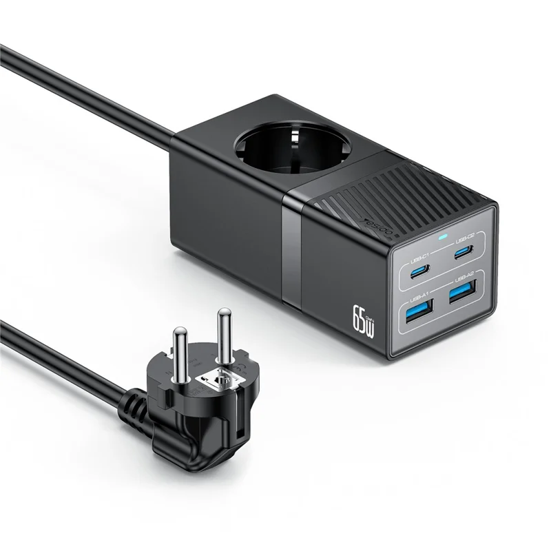 هاب شارژ تک پریز یسیدو YESIDO 65W مدل MC36